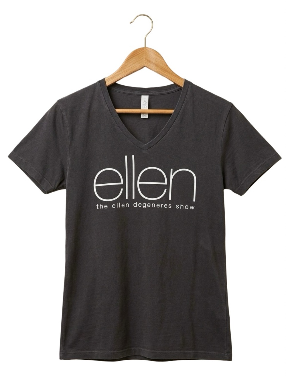 The Ellen DeGeneres Show T Shirt Womens small Blk V Neck Promo Graphic off merch